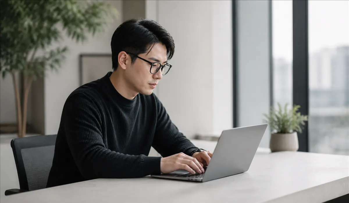 서비스 안내 이미지: 사무실에서 업무 중인 전문가